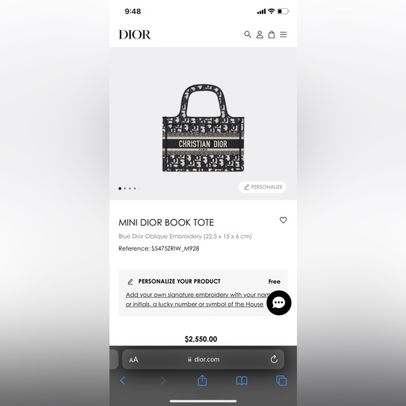 AUTHENTIC VINTAGE CHRISTIAN DIOR PARIS MINI TOTE BAG - Picture 4 of 4